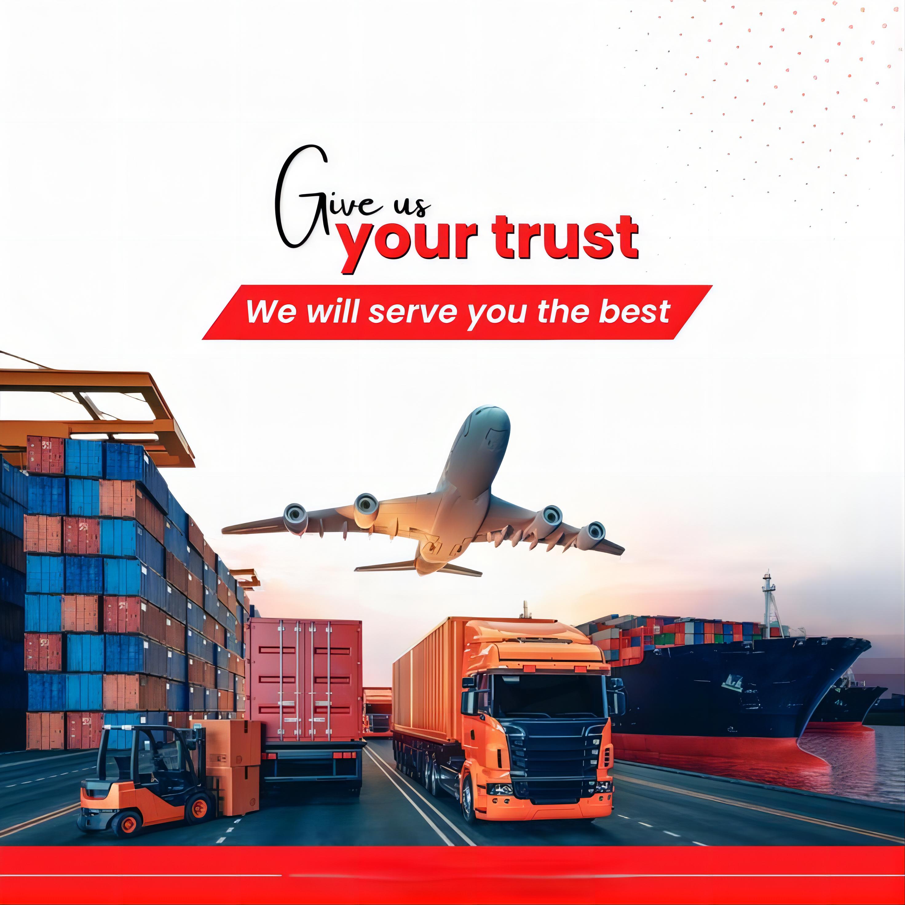 Transporting goods by sea, air and rail