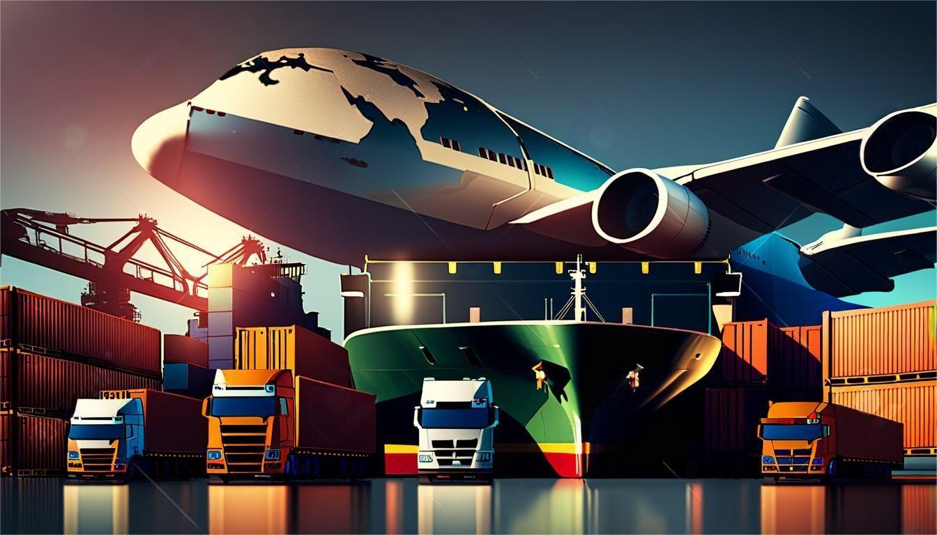 Choose different modes of transportation: sea transportation, air transportation, and rail transportation.