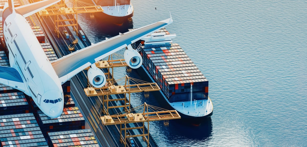 Main transportation methods: Air freight and sea freight