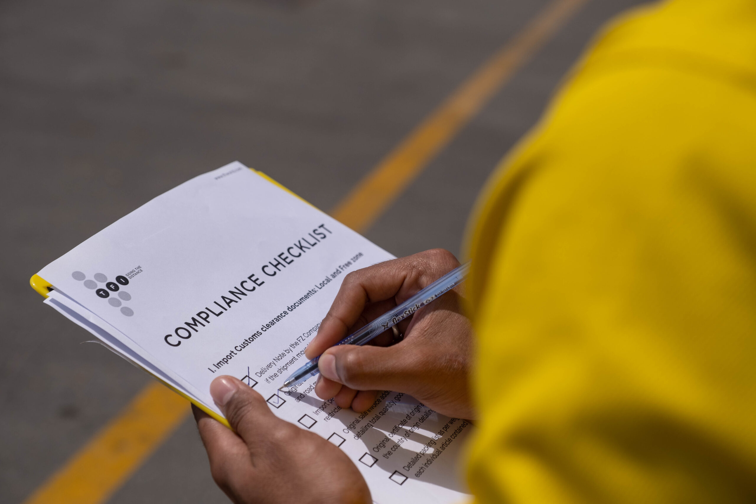 Customs import and export declaration processing documents