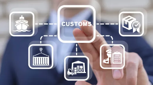 What documents are required for customs declaration at the import and export ports?