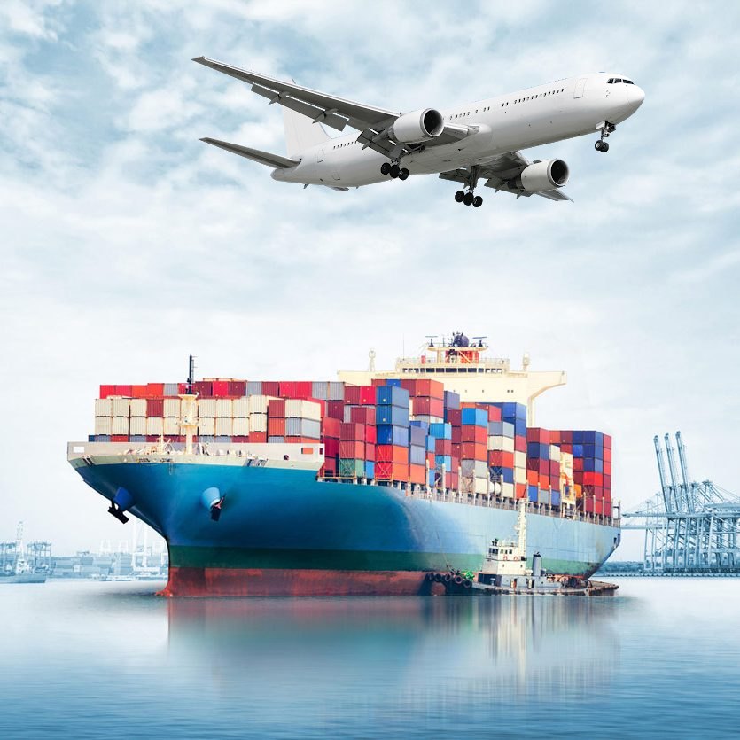 What are the differences between sea transportation and air transportation?