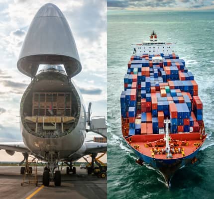 The main modes of transportation are: sea transportation and air transportation.