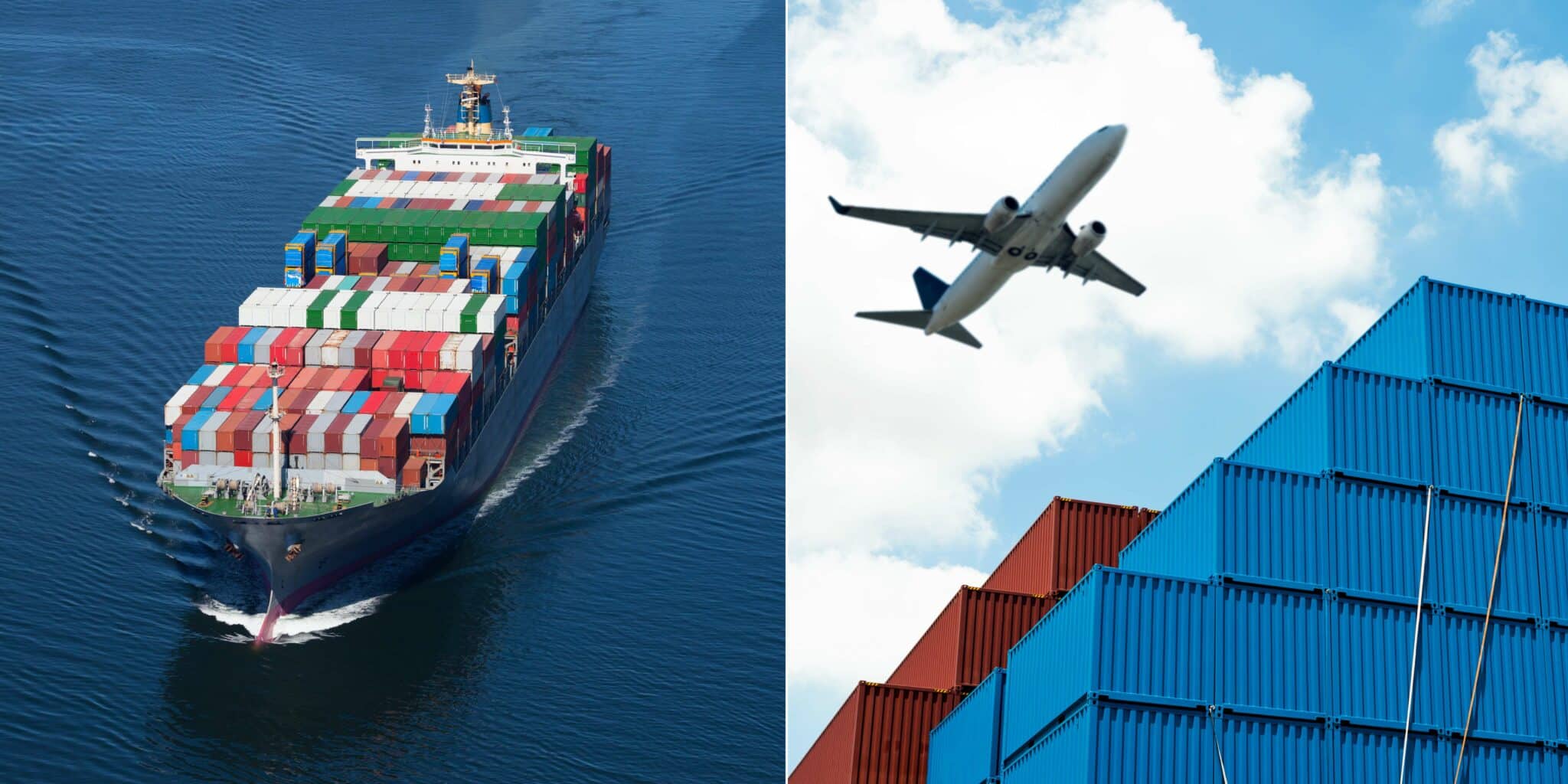 The main modes of transportation: sea transportation, air transportation