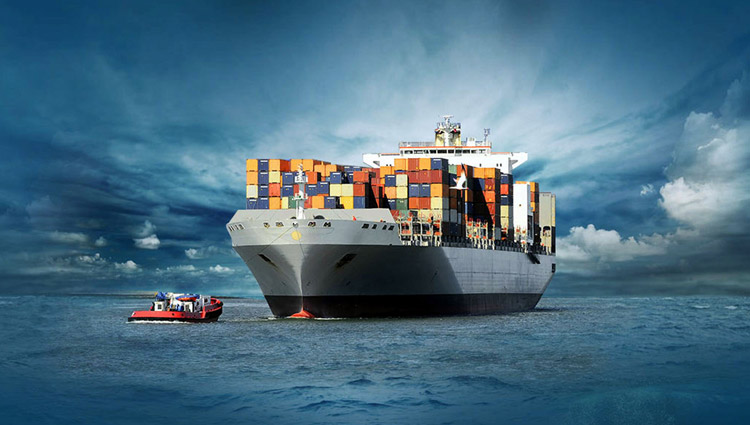 Transporting goods by sea using ships