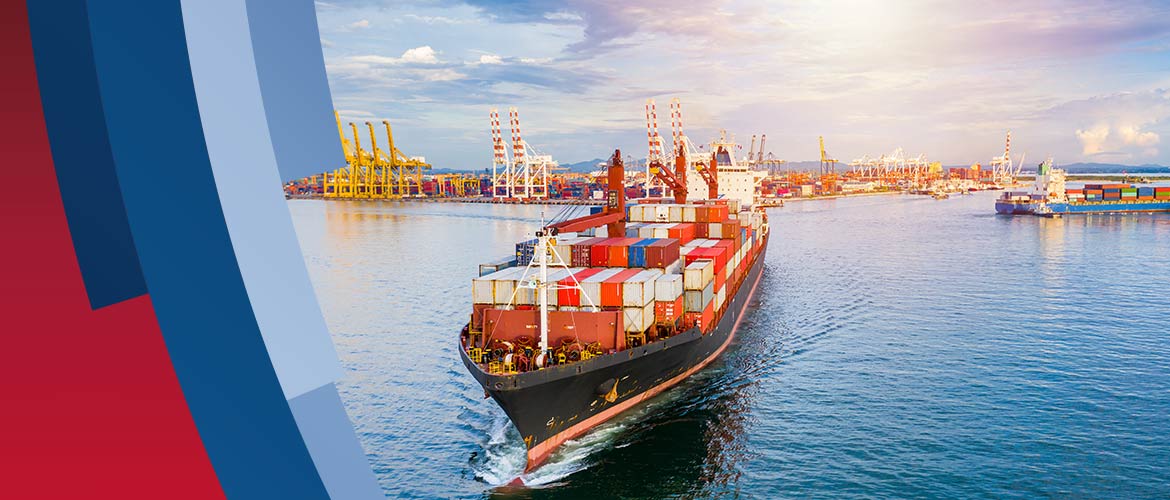 Shipping freight for goods by ship