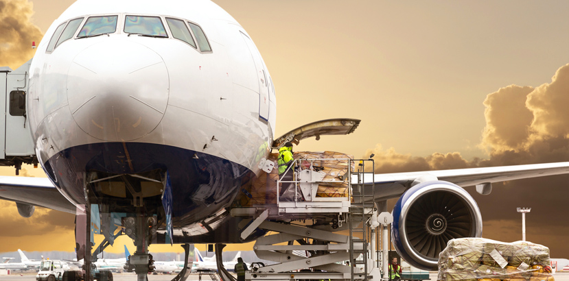 Air freight for urgent or high-value goods