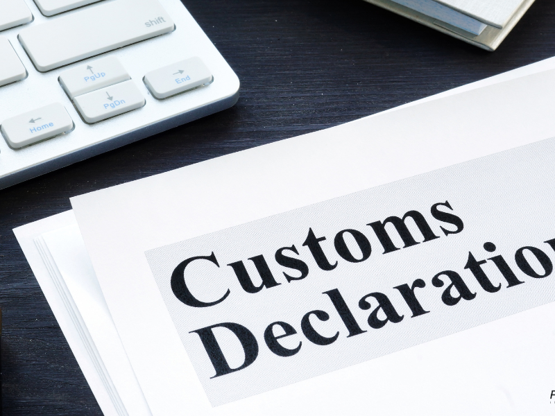 What documents are needed for preparing customs declaration procedures?